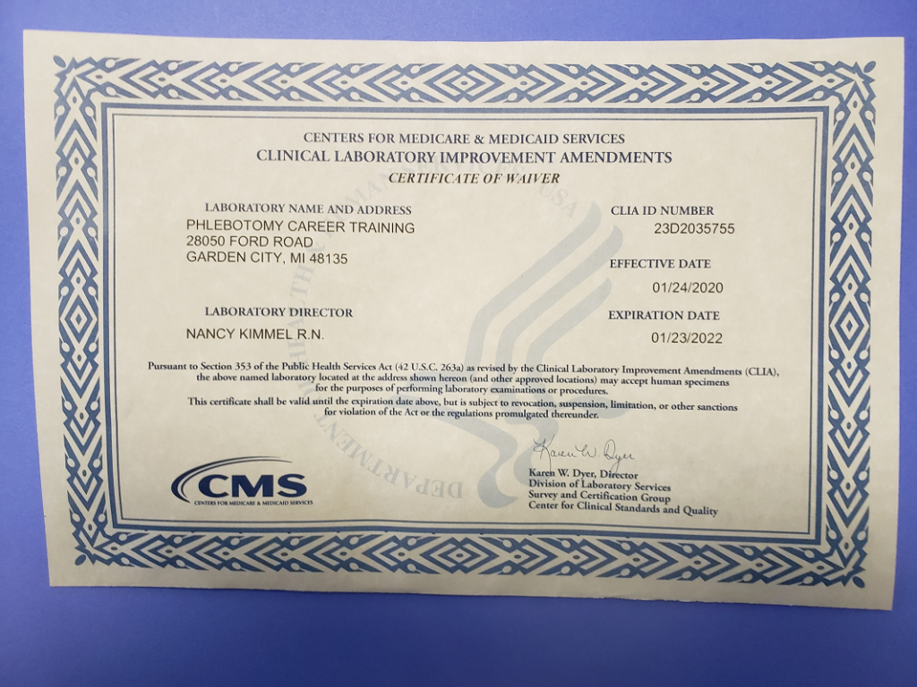 Phlebotomy students can be assured of educational training excellence